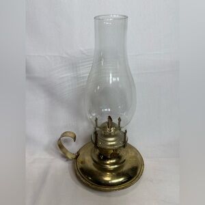 Vintage Brass Oil Lantern | 12.5” Tall